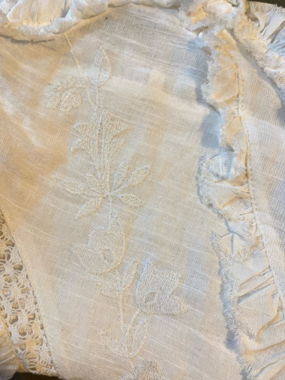 NWT Zara boho floral embroidered ruffle top 
🚨FIRM PRICE NO DISCOUNT - Picture 9 of 10